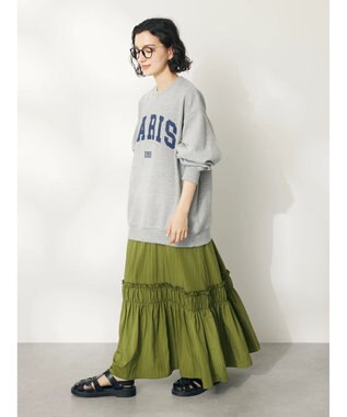 CRAFT STANDARD BOUTIQUE 切替ティアードキャミワンピース Khaki