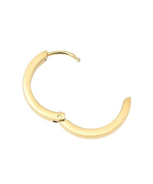 AMERICAN HOLIC ステンレス　ワンタッチフープピアス Gold