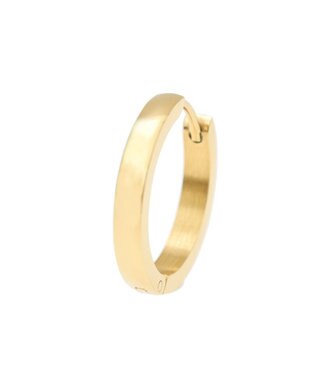 AMERICAN HOLIC ステンレス　ワンタッチフープピアス Gold