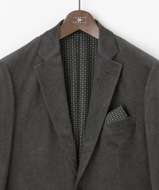 JOSEPH ABBOUD 【軽量/ストレッチ/スウェードタッチ】トリコットコーデュロイ ジャケット グレー系