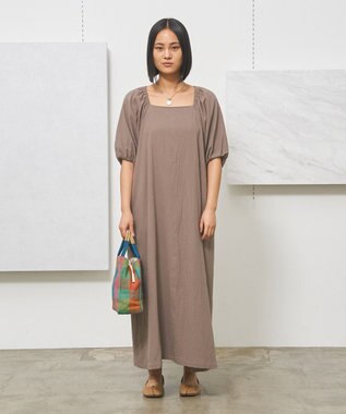 J.PRESS YORK STREET 【WOMEN】コットンワッシャーリラックス ワンピース
