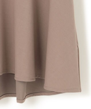 ICB L 【WEB限定・洗える】綿エステル天竺 へプラムカットソー モカ系