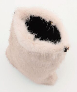 自由区 ミンク ポシェット アイボリー系