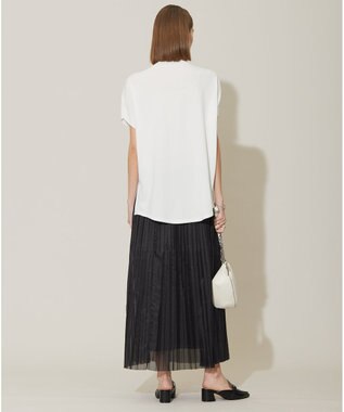 ICB 【接触冷感・UVカット・洗える】 ヴィスコースナイロンハイゲージ プルオーバー オフホワイト系