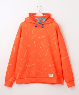 PW CIRCULUS 【 伸縮性あり 】【MEN】 LOGO  ネックウォーマー付フーディ オレンジ系5