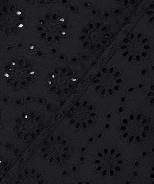 組曲 【先行予約・WEB限定】エンブロイダリーレース 7分袖ブラウス ブラック系