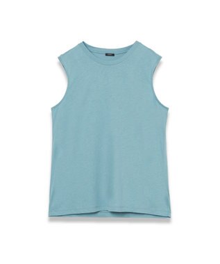 JOSEPH 【洗える】コットンシルク　ジャージータンクトップ Lagoon