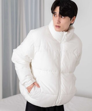 WEGO 【ユニセックス着用ITEM】パデッドブルゾン ホワイト