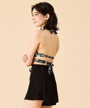 San-ai Resort（三愛水着楽園） マットサテンショートパンツM・L　【San-ai Resort（サンアイリゾート）】 ブラック