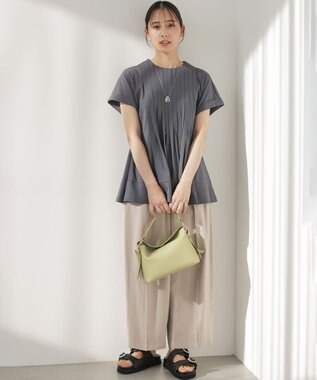 組曲 L 【先行予約】サマージャージーブラウスライク カットソー グレー系