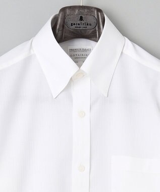 GOTAIRIKU 春夏向け【形態安定】SUMMERPREMIUMPLEATS_スナップダウン 長袖ドレスシャツ ホワイト系1