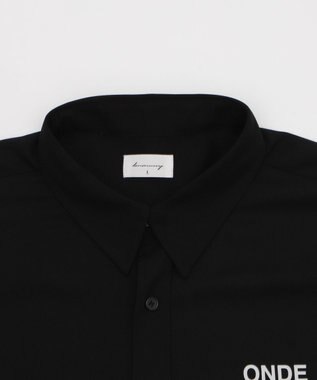 WEGO アムンゼンフォトプリントBIGシャツ（SS） ブラック