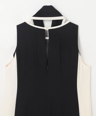 GRACE CONTINENTAL バイカラーフレームドレス ブラック