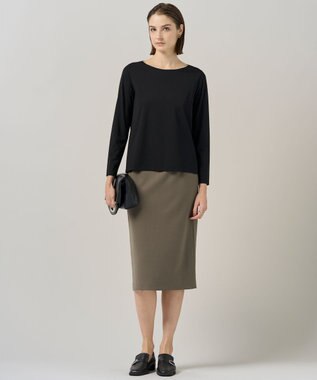 ICB L 【洗える】 コンパクトモクロディ プルオーバー ブラック系