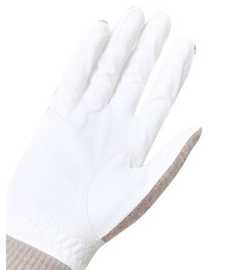 DAKS 【DAKS GOLF】ニット＆羊革グローブ ベージュ