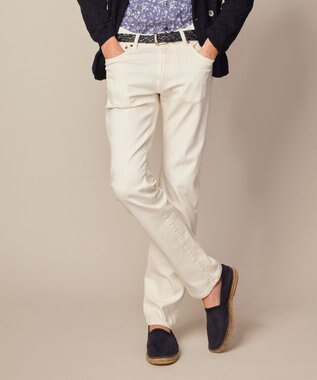 JOSEPH ABBOUD 【サスティナブル加工/ストレッチ】 オゾンストレッチ デニム ホワイト系