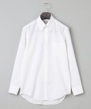 GOTAIRIKU 春夏向け【形態安定】SUMMERPREMIUMPLEATS_スナップダウン 長袖ドレスシャツ ホワイト系1