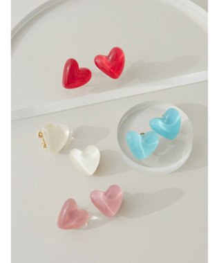 Green Parks ・ＨＡＬＦ　ＴＩＭＥ　ハートイヤリング White