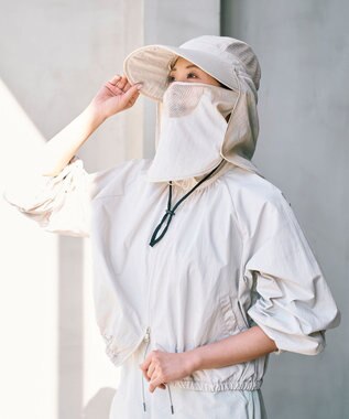 MOONBAT 【遮光100％/遮熱/UV100％/UPF50+】断熱ハット シェードジョッキー 帽子 手洗い可能 サイズ調整可能 ベージュ