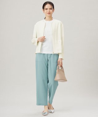 自由区 L 【接触冷感・UVカット・洗える】ベビーフリル Tシャツ オフ