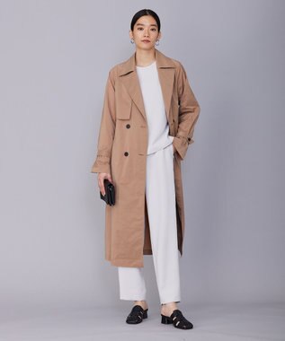 ICB メモリートレンチ コート レディッシュブラウン系