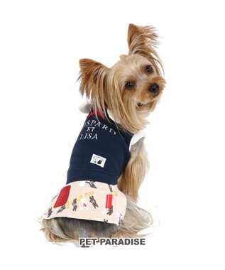  犬の服 犬 服 秋冬 リサとガスパール スカート つなぎ 【小型犬】 青ポケット