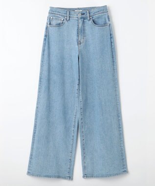 NAVE 【ReNAVE　洗える】ワイドストレッチデニム アイスブルー