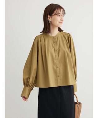 Green Parks タックブラウス Beige