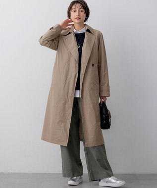 23区 【先行予約】LIMONTAハイカウントメモリータフタ ライナー付き アウター ブラウン系