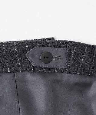 23区 S 【エステータ】ストライプシークイン ビスチェ グレー系