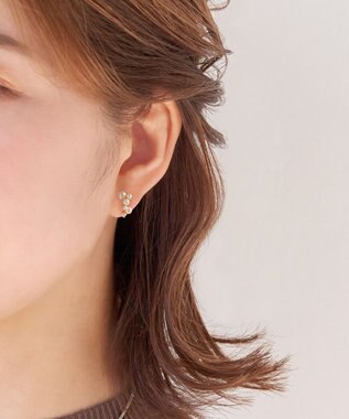 Phoebe 〈オンワード限定セット〉クラスパールライトフィットイヤリング×クラシカルパール2連ネックレス ホワイト