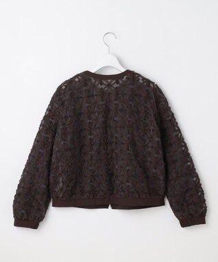 自由区 S 【SHIHOさん着用・展示会人気No.1・こだわり素材】テープエンブロイダリー ブルゾン ブラウン