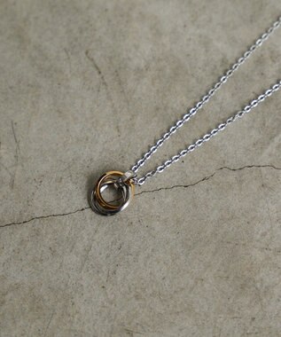 WEGO ミニトリプルリングチェーンネックレス ゴールド