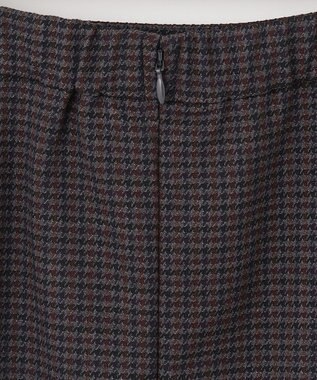 J.PRESS LADIES 【洗える】30/2 TR ドビー ガンクラブ ボックスプリーツ スカート グレー系3