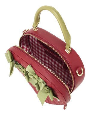 Maison de FLEUR いちごショルダーバッグ Red