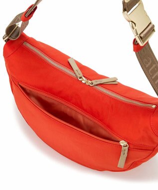 TOPKAPI 【Breath TOPKAPI】Freely フリーリー ナイロン ロゴテープ  ラウンド ショルダーバッグ オレンジ