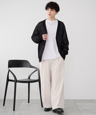 WEGO 【ユニセックス着用ITEM/紫外線対策/冷房対策】シアーカーディガン ブラック