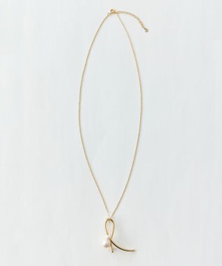 Phoebe 2wayクロスメタルパールブローチネックレス　ゴールド　セレモニー/入卒/式典 ゴールド