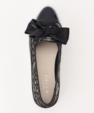 TOCCA LACE UP SLIPON SNEAKERS スニーカー ブラック（レース）系