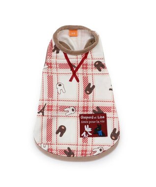 PET PARADISE リサとガスパール  ペティヒート タンクトップ チェック柄 小型犬 -