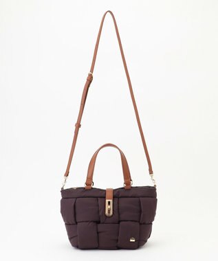 LA BAGAGERIE パデットブロック2WAYミニトート ワイン