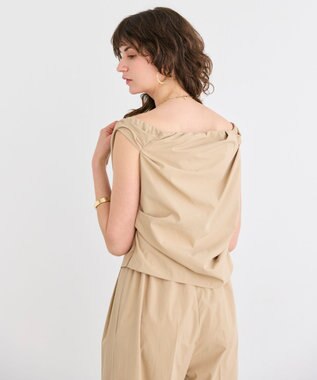 BEIGE， 【接触冷感/UVカット/洗える・anan 2451号掲載】YANN / オフショルダーオールインワン Beige