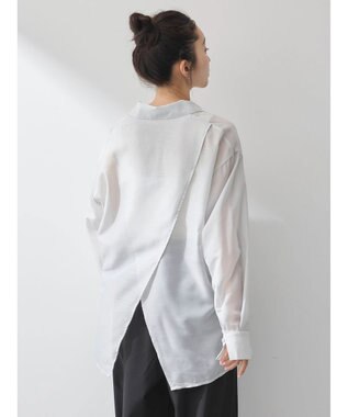 earth music&ecology バックスリットシアーシャツ Mint