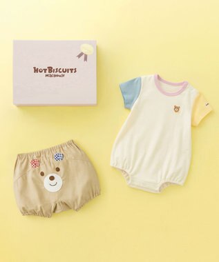 MIKI HOUSE HOT BISCUITS 顔ドン ブルマ＆ボディシャツセット【BOX付き】