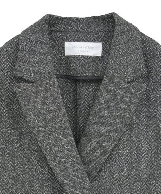 Green Parks ツイードＷオーバージャケット Black
