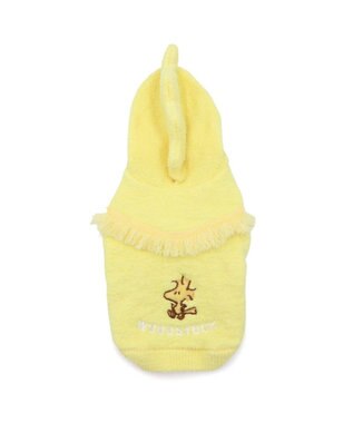PET PARADISE スヌーピー ウッドストック 遠赤外線 もふもふ パーカー 小型犬 イエロー