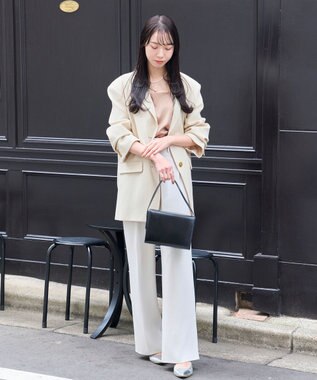 Phoebe 〈オンワード限定セット〉クラスパールライトフィットイヤリング×クラシカルパール2連ネックレス ホワイト