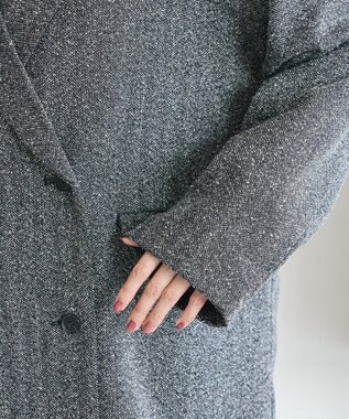 Green Parks ツイードＷオーバージャケット Black