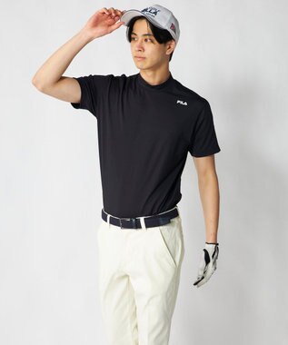 FILA GOLF／marie claire 【FILA GOLF】半袖モックネックシャツ ブラック