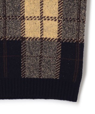 J.PRESS MEN ブークレジャガード ブラックウォッチクルー ニット ネイビー系7